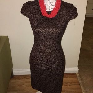 Bebe leopard print dress.